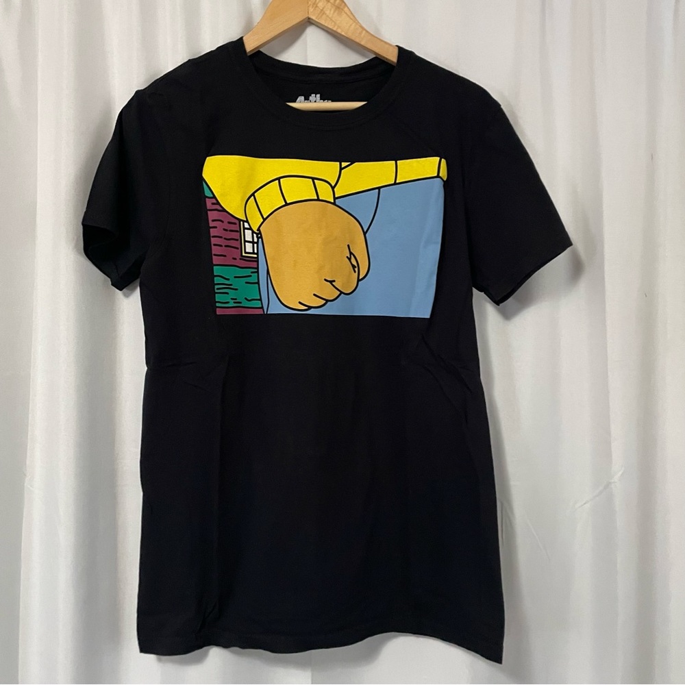 Authur pbs angry fist graphic T-shirt size medium